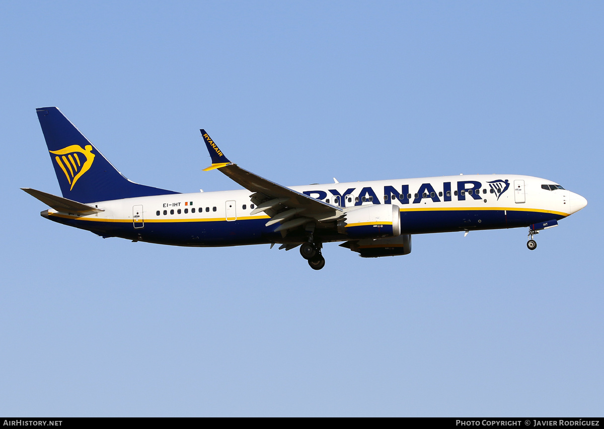 Aircraft Photo of EI-IHT | Boeing 737-8200 Max 200 | Ryanair | AirHistory.net #594141