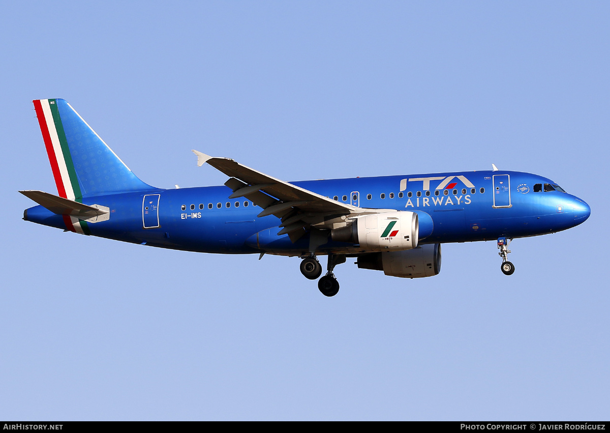 Aircraft Photo of EI-IMS | Airbus A319-111 | ITA Airways | AirHistory.net #594143