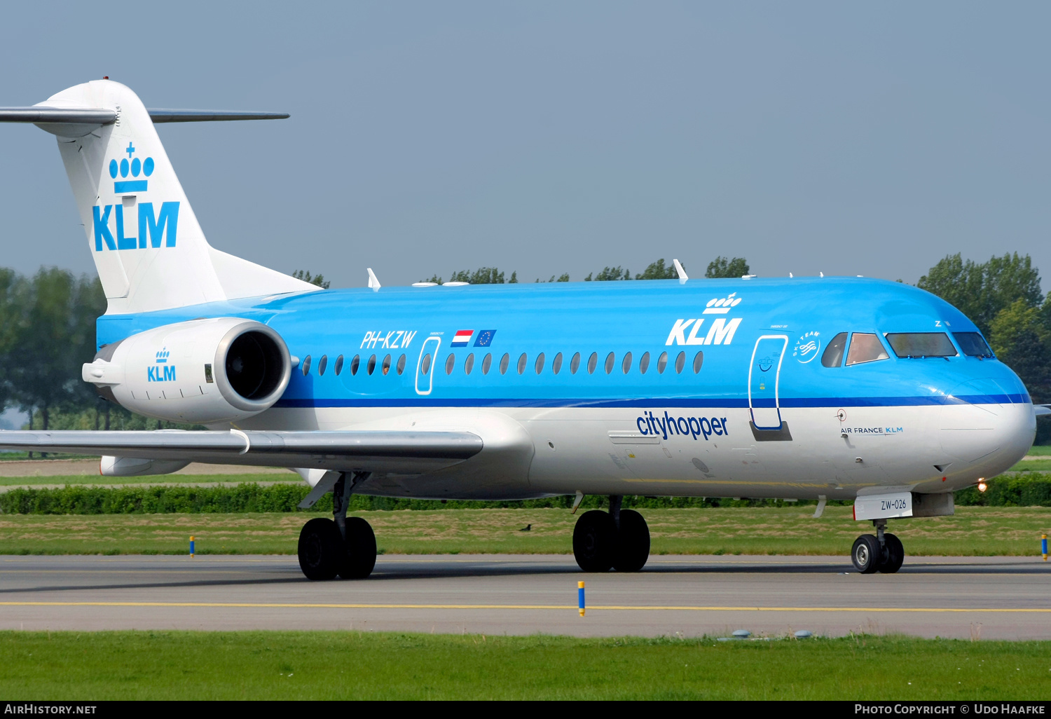 Aircraft Photo of PH-KZW | Fokker 70 (F28-0070) | KLM Cityhopper | AirHistory.net #594152
