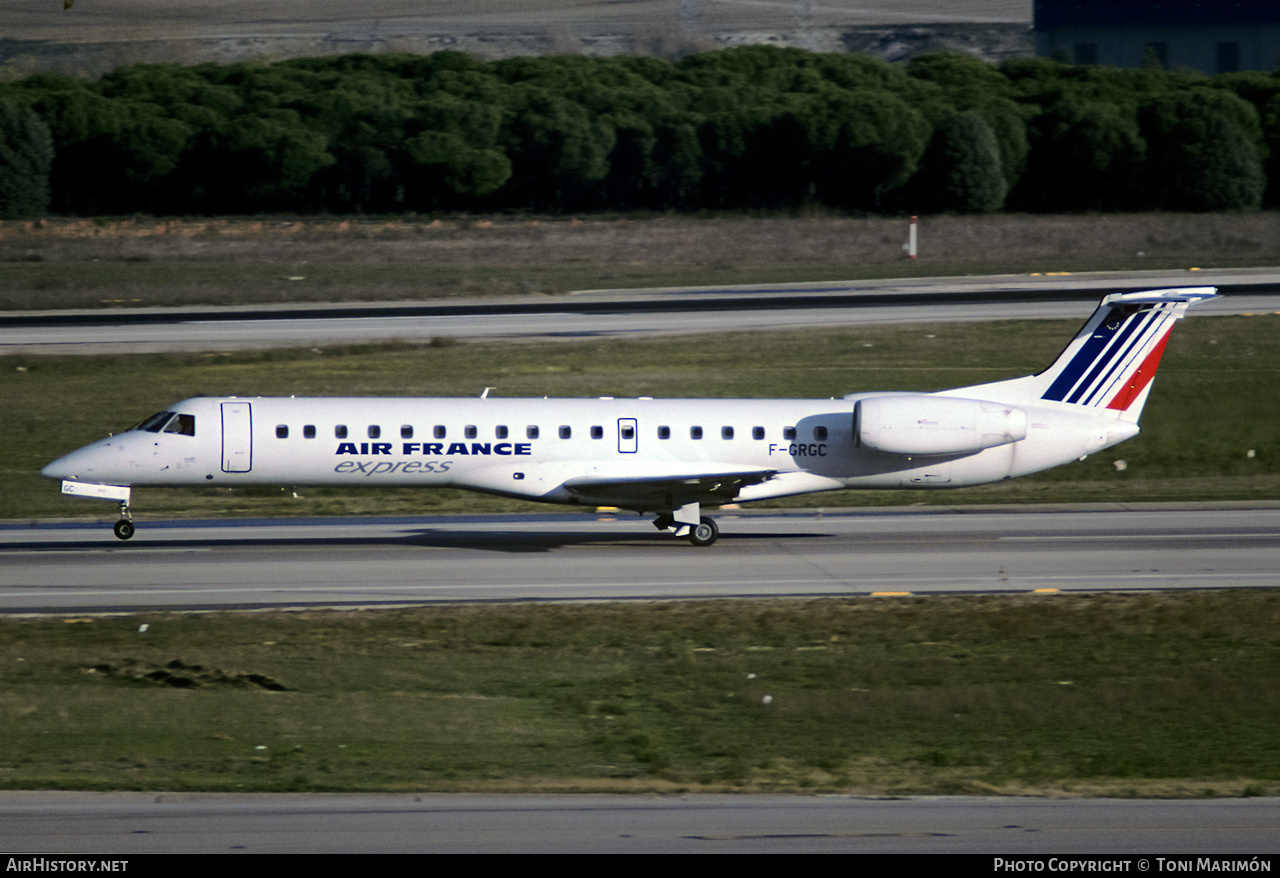 Aircraft Photo of F-GRGC | Embraer ERJ-145EU (EMB-145EU) | Air France Express | AirHistory.net #594159