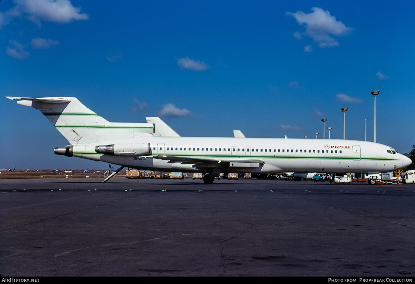 Aircraft Photo of 3D-AVC | Boeing 727-251/Adv | MAPFRE | AirHistory.net #594180