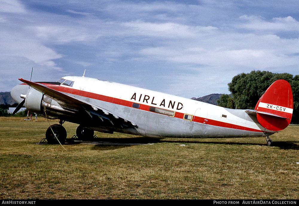 Aircraft Photo of ZK-CGV | Lockheed 18-50 Lodestar | Airland N.Z. | AirHistory.net #594205
