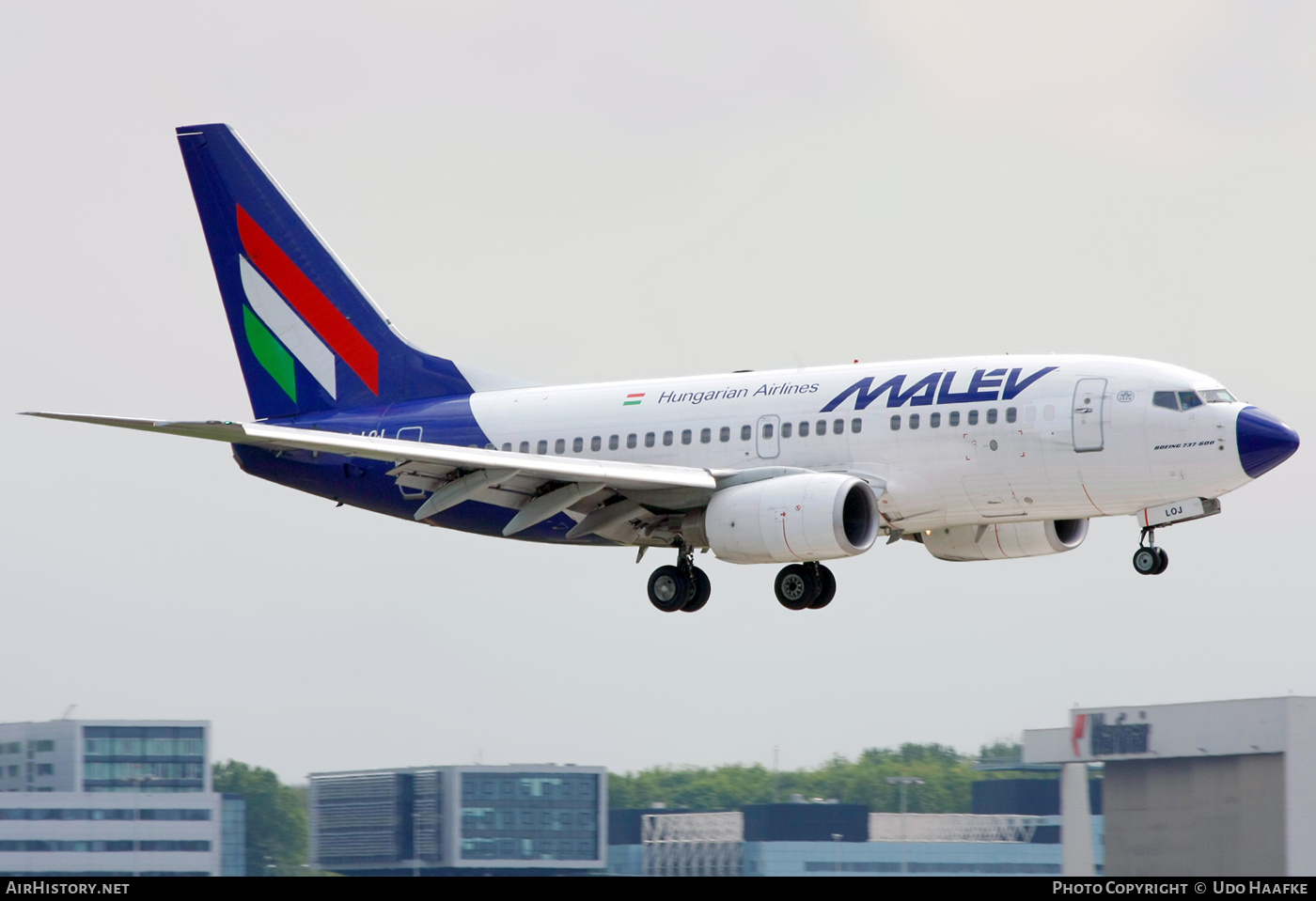 Aircraft Photo of HA-LOJ | Boeing 737-6Q8 | Malév - Hungarian Airlines | AirHistory.net #594216