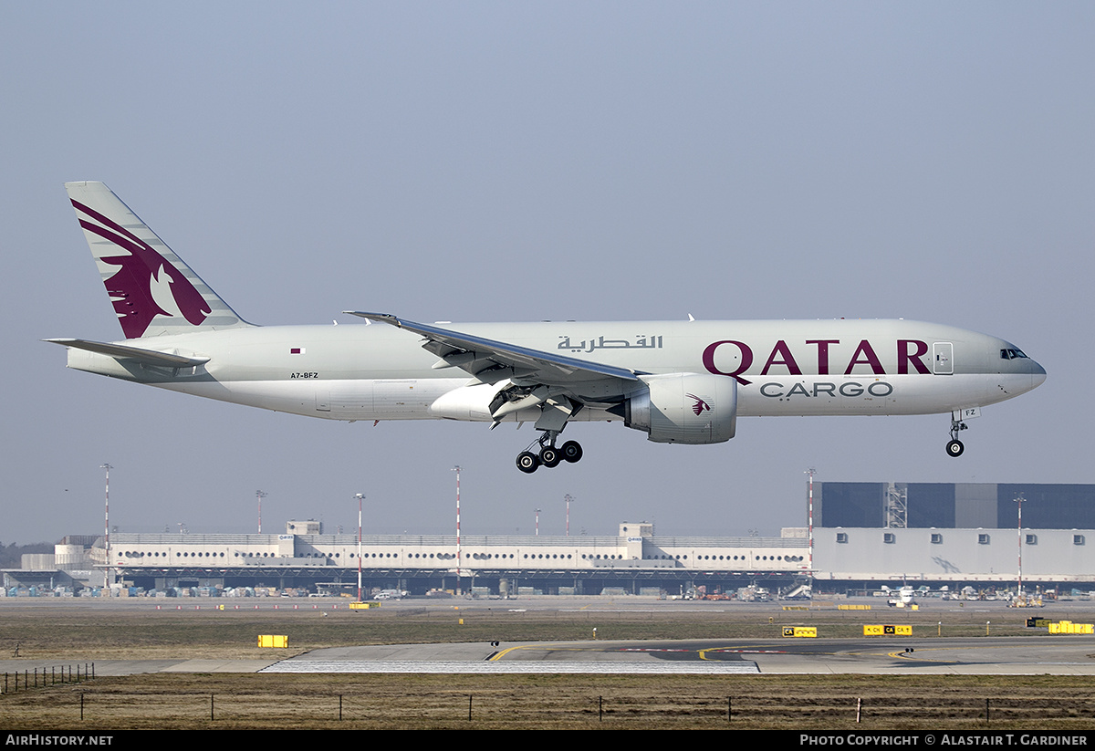 Aircraft Photo of A7-BFZ | Boeing 777-F | Qatar Airways Cargo | AirHistory.net #594302