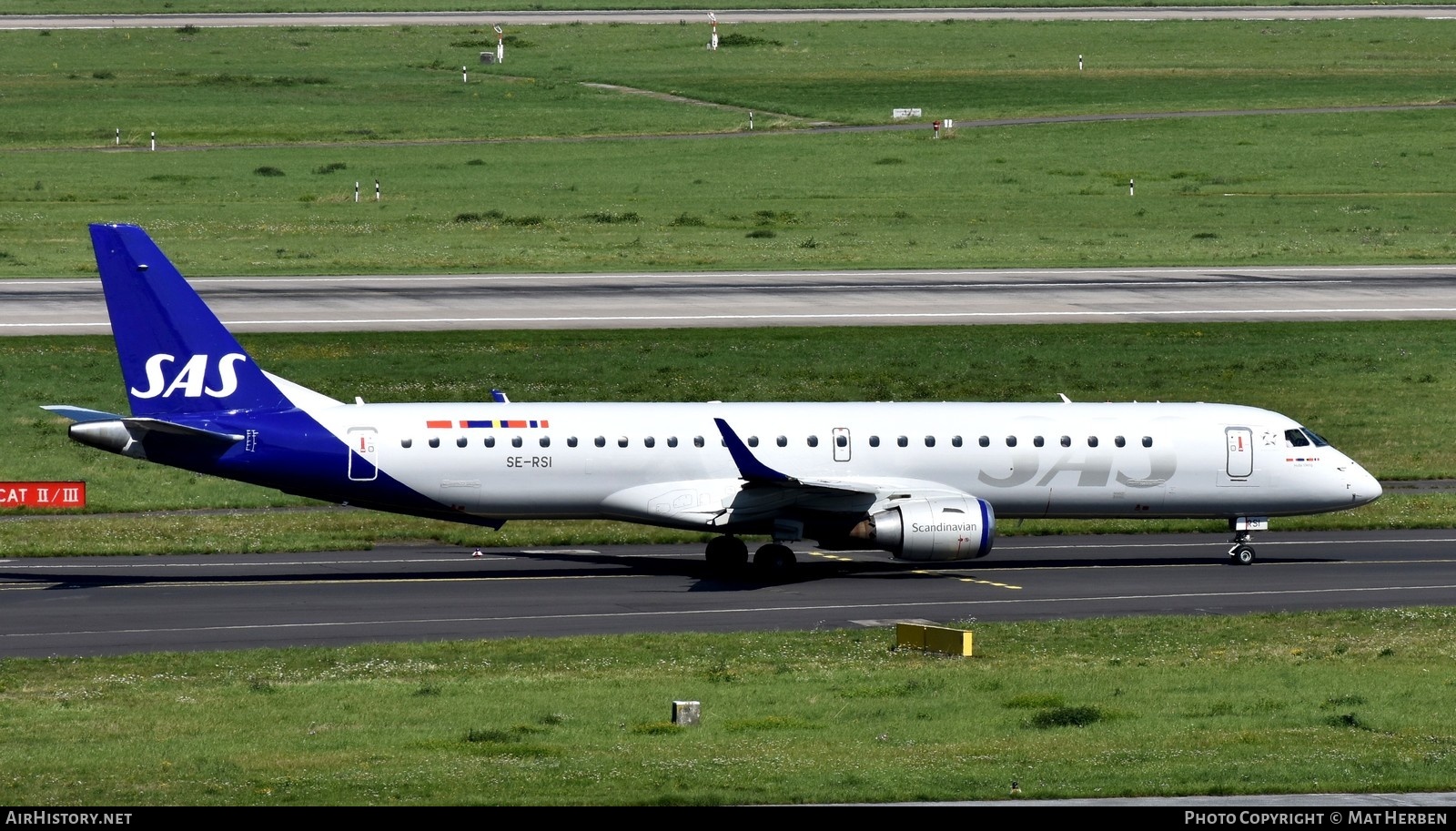 Aircraft Photo of SE-RSI | Embraer 195LR (ERJ-190-200LR) | Scandinavian Airlines - SAS | AirHistory.net #594351