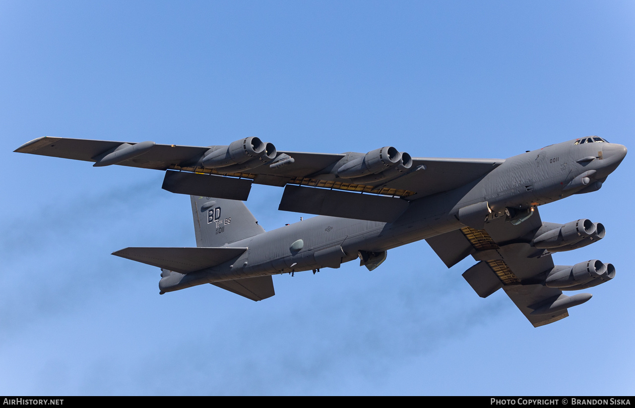 Aircraft Photo of 60-0011 / AF60-011 | Boeing B-52H Stratofortress | USA - Air Force | AirHistory.net #594357
