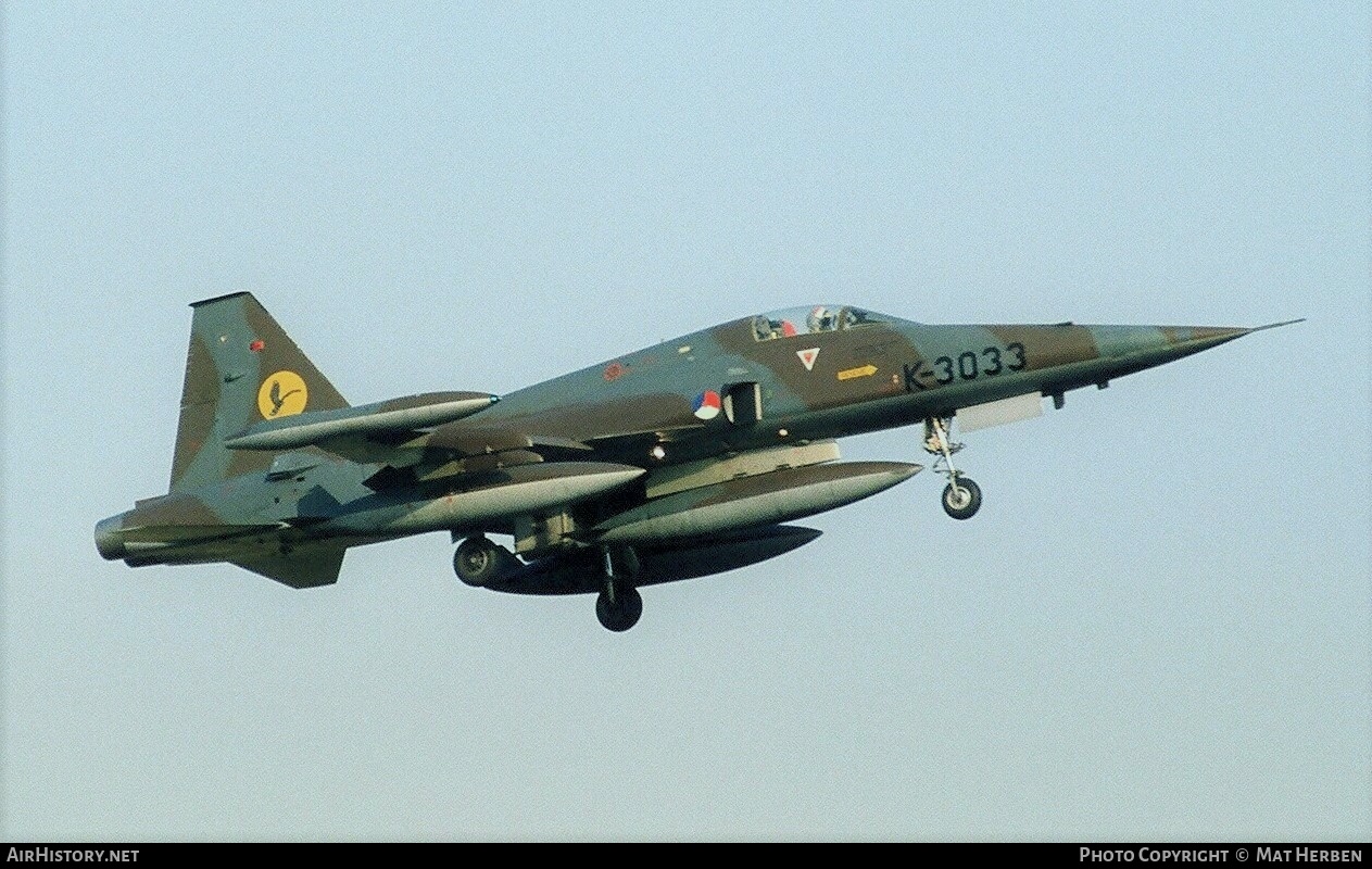 Aircraft Photo of K-3033 | Canadair NF-5A | Netherlands - Air Force | AirHistory.net #594369