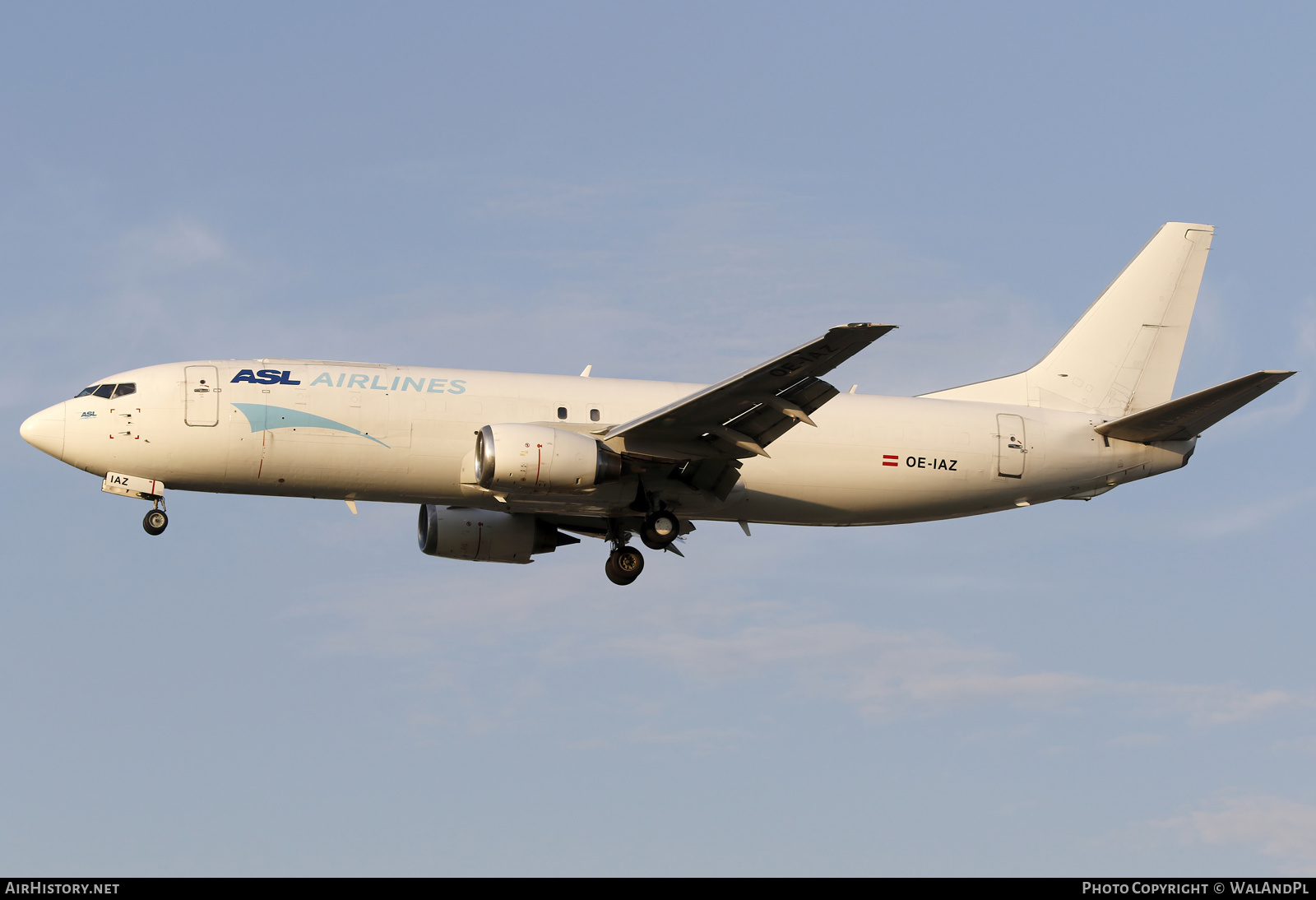 Aircraft Photo of OE-IAZ | Boeing 737-4Q8(SF) | ASL Airlines | AirHistory.net #594433