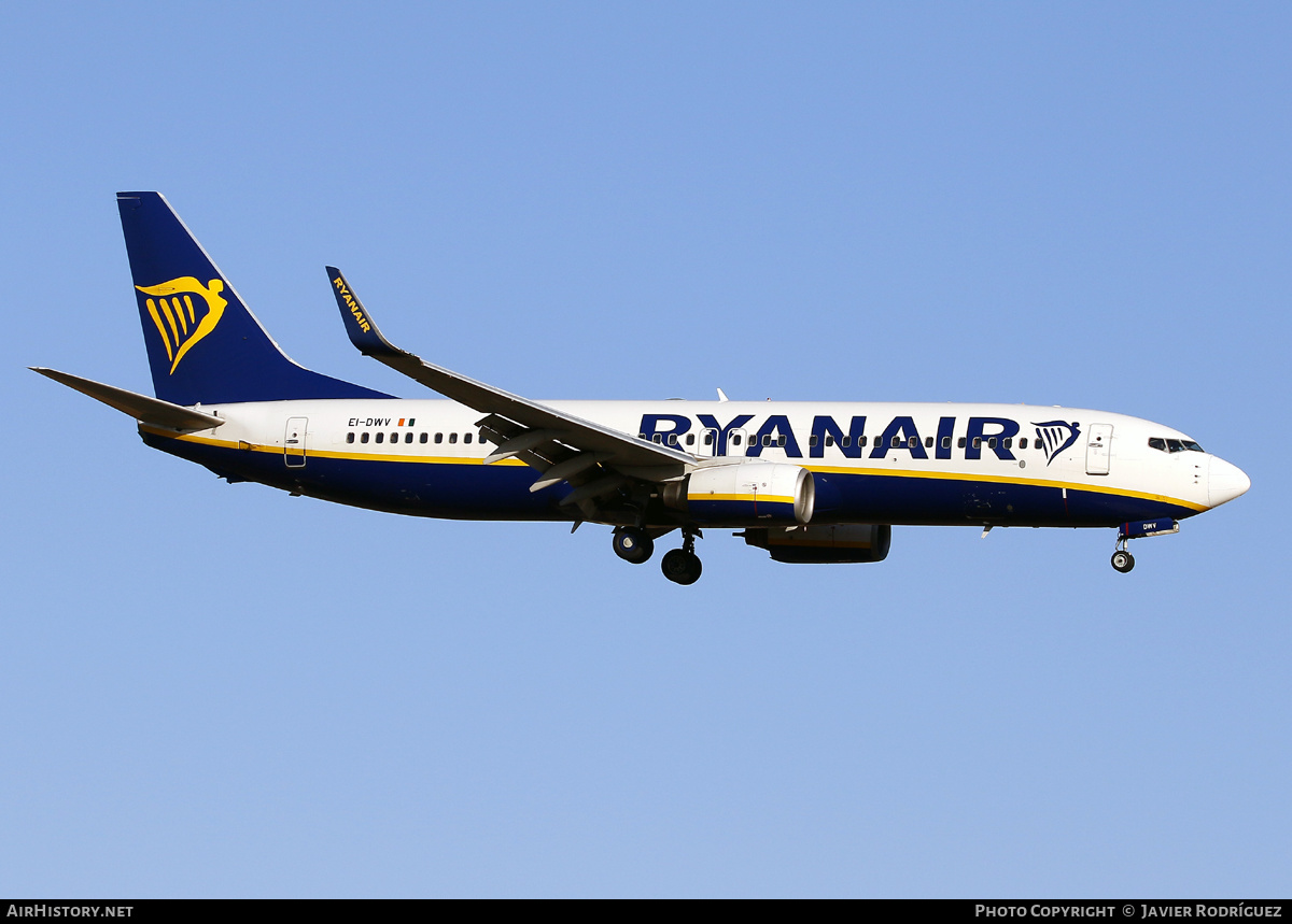 Aircraft Photo of EI-DWV | Boeing 737-8AS | Ryanair | AirHistory.net #594449