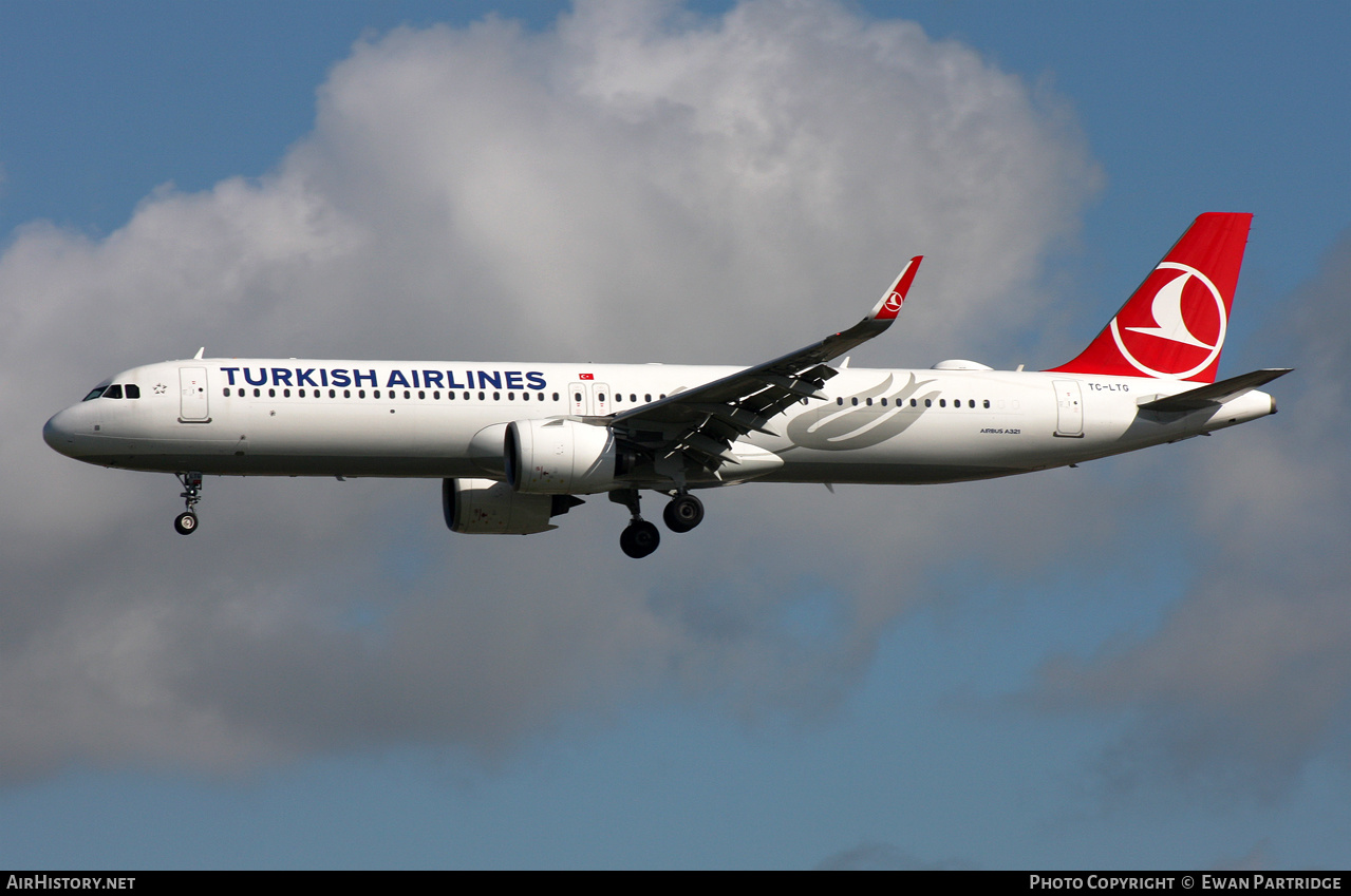 Aircraft Photo of TC-LTG | Airbus A321-271NX | Turkish Airlines | AirHistory.net #594470
