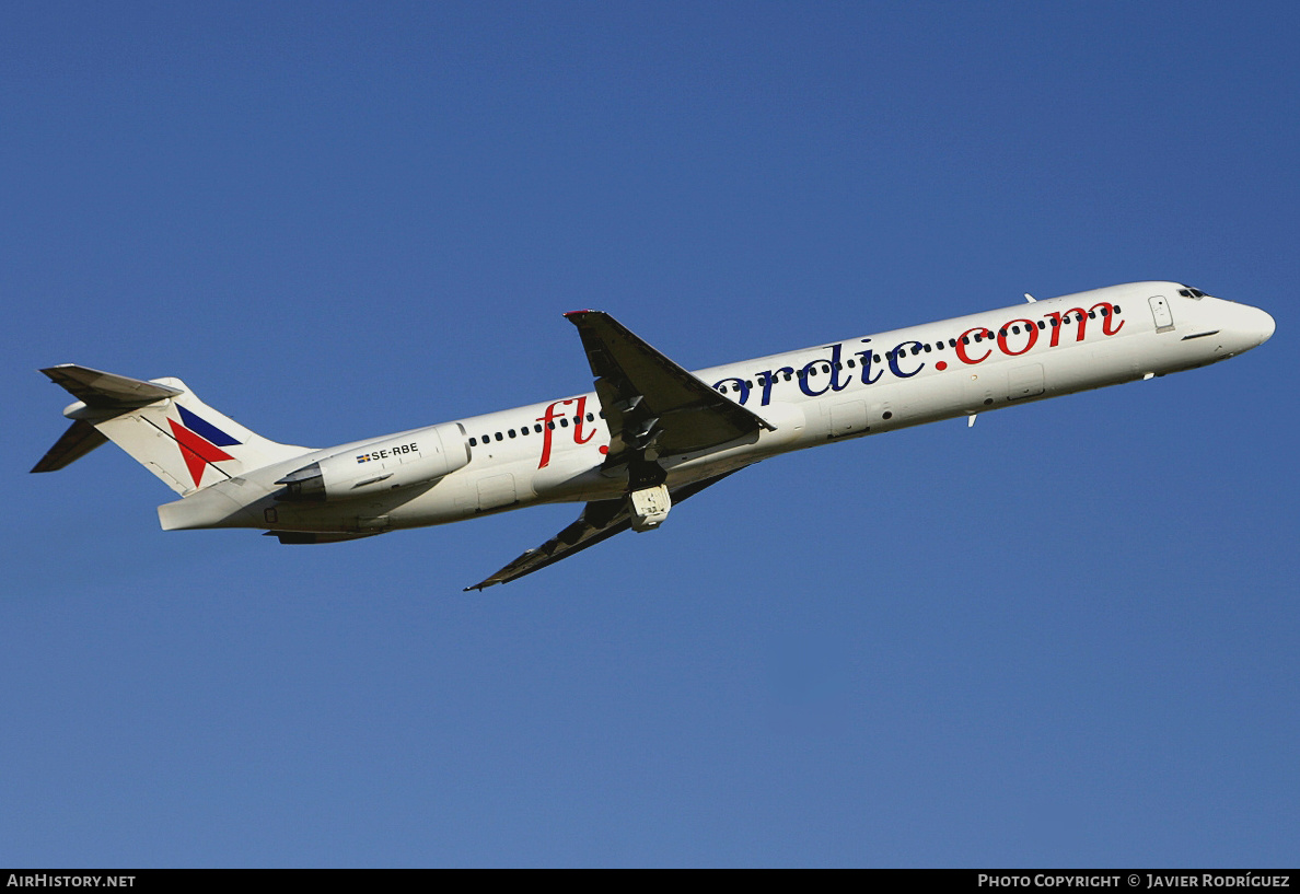 Aircraft Photo of SE-RBE | McDonnell Douglas MD-82 (DC-9-82) | FlyNordic | AirHistory.net #594523