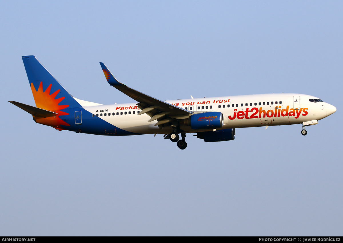 Aircraft Photo of G-DRTG | Boeing 737-8BK | Jet2 Holidays | AirHistory.net #594537