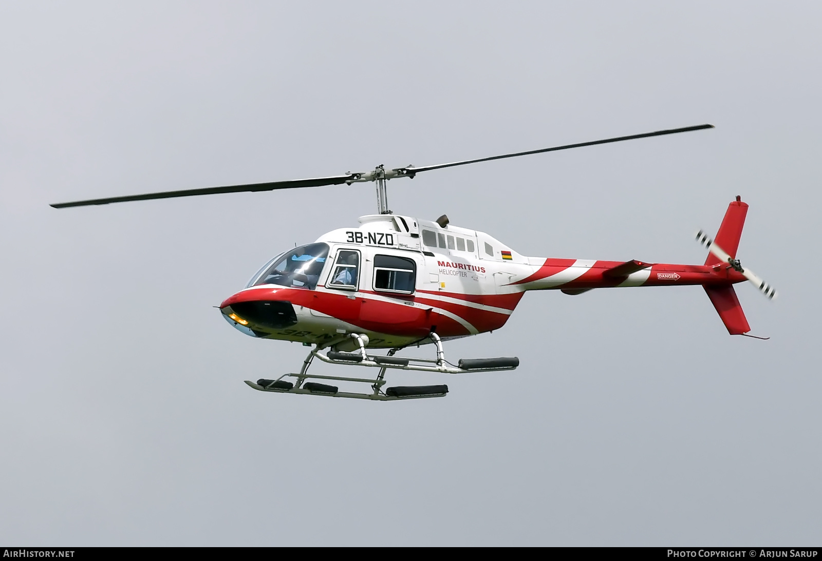 Aircraft Photo of 3B-NZD | Bell 206B JetRanger | Air Mauritius | AirHistory.net #594551