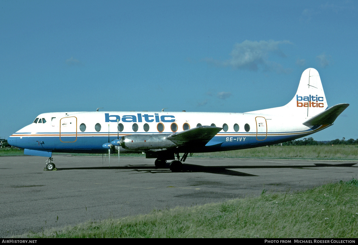 Aircraft Photo of SE-IVY | Vickers 815 Viscount | Baltic Aviation | AirHistory.net #594620