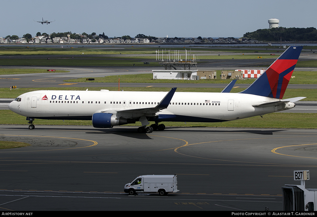 Aircraft Photo of N181DN | Boeing 767-332/ER | Delta Air Lines | AirHistory.net #594624