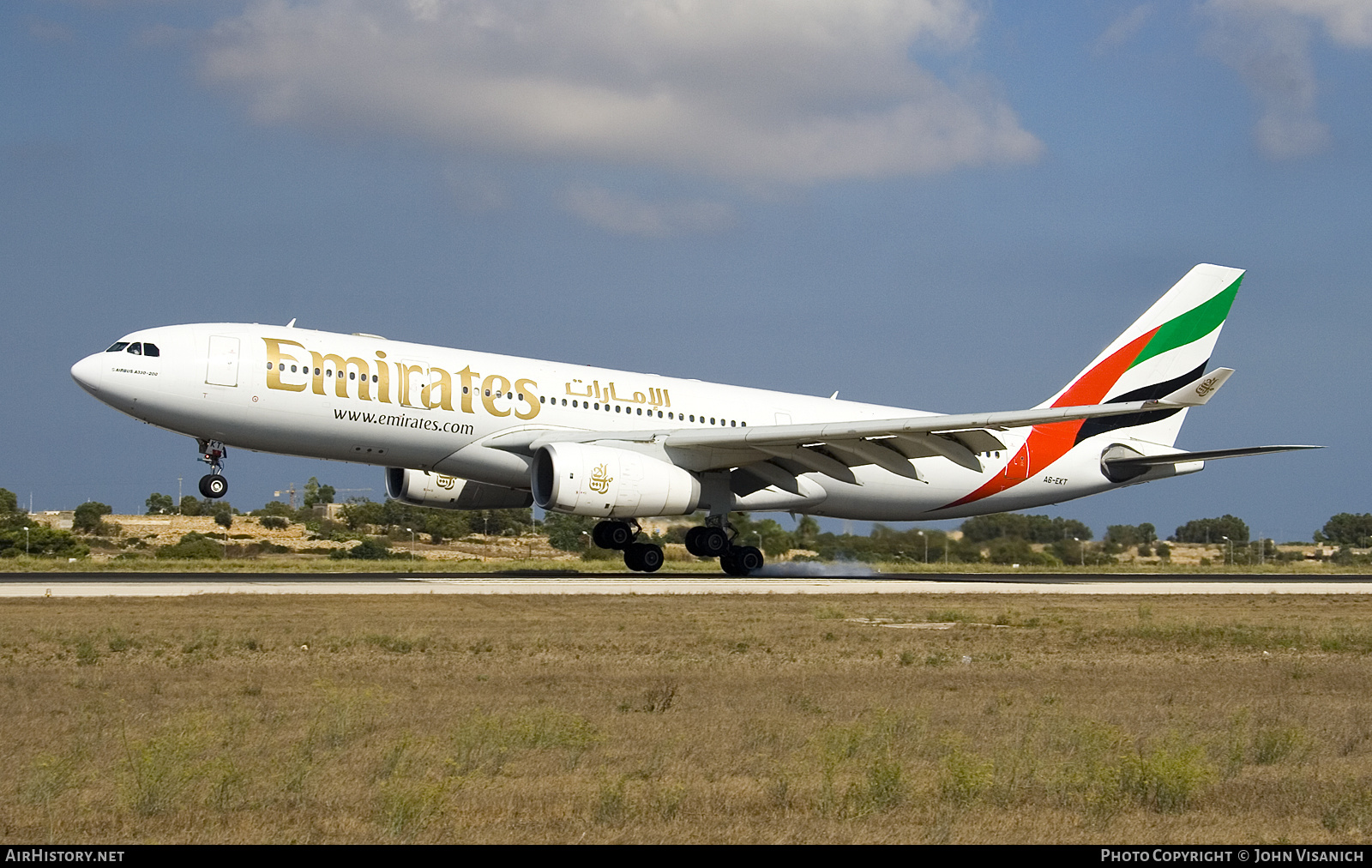 Aircraft Photo of A6-EKT | Airbus A330-243 | Emirates | AirHistory.net #594631