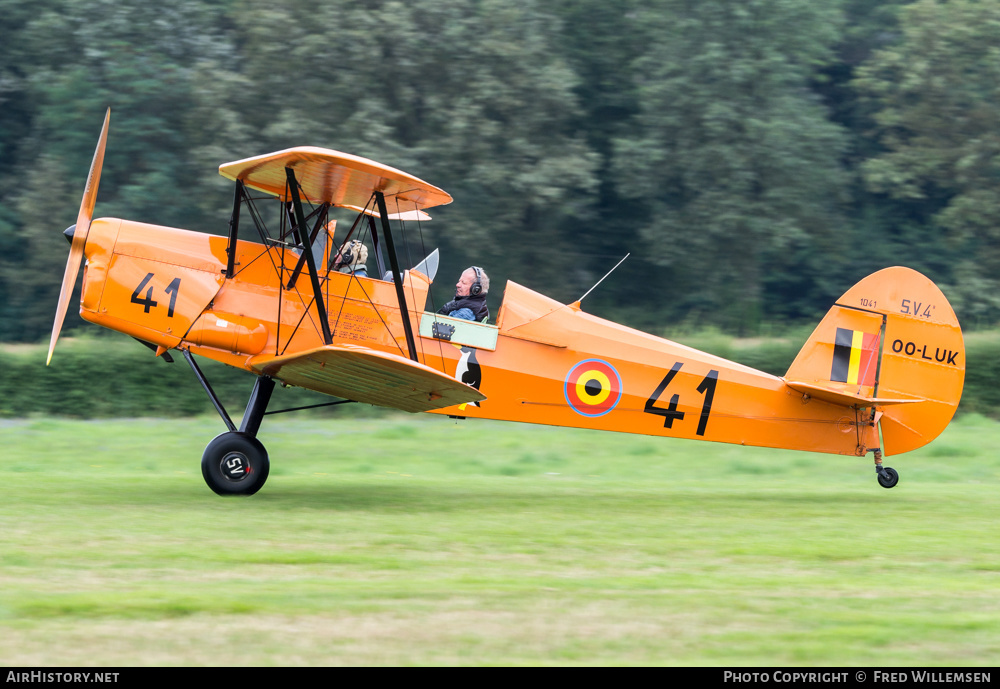 Aircraft Photo of OO-LUK / V-41 | Stampe-Vertongen SV-4B | Belgium - Air Force | AirHistory.net #594651