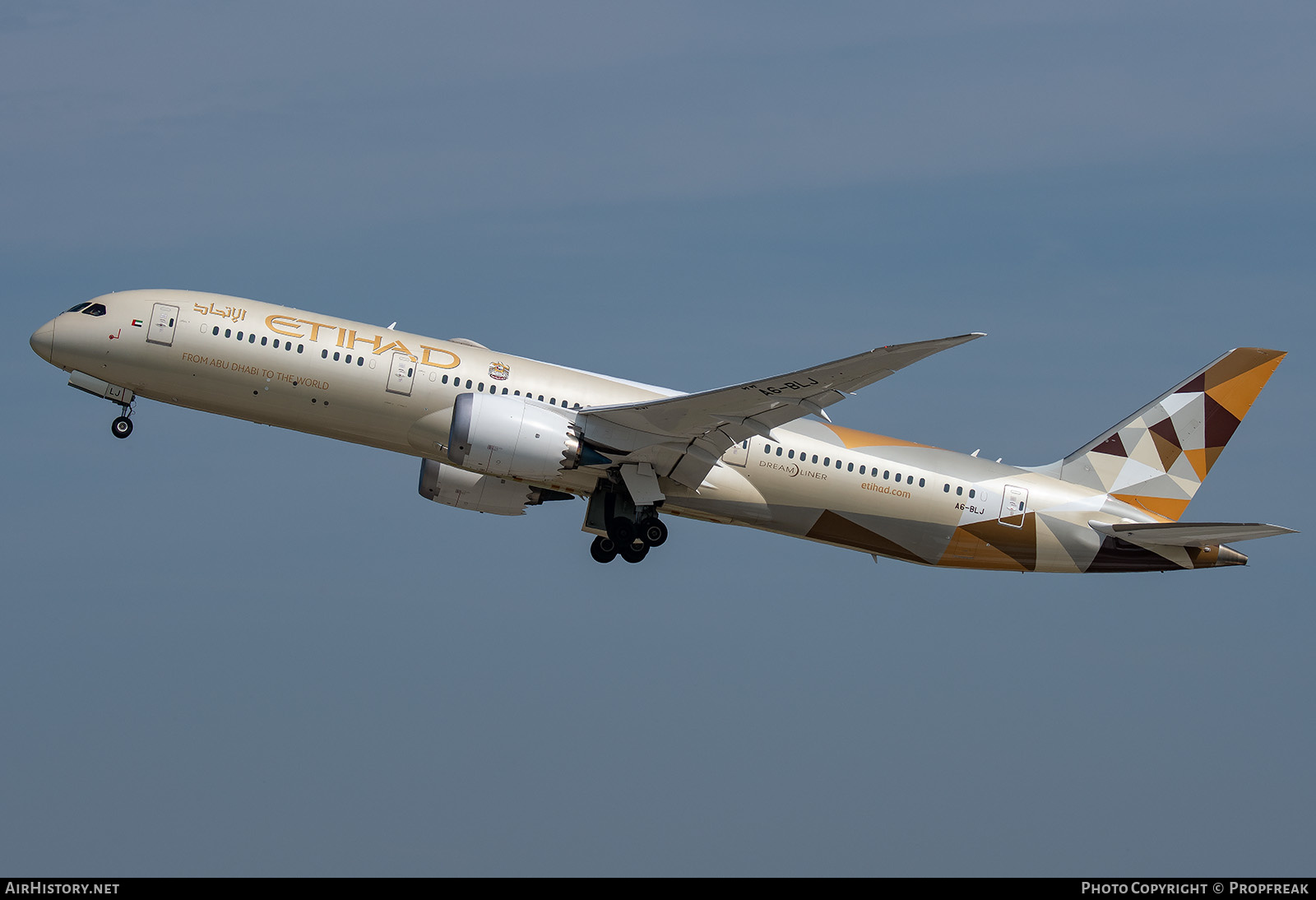 Aircraft Photo of A6-BLJ | Boeing 787-9 Dreamliner | Etihad Airways | AirHistory.net #594661