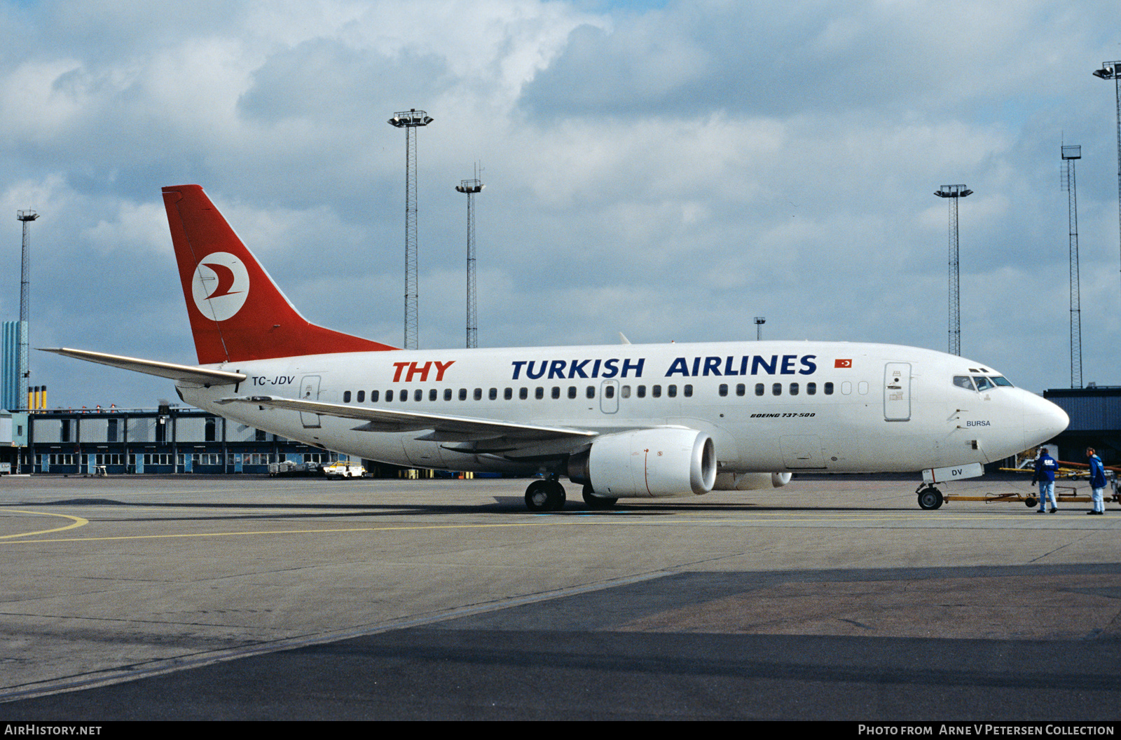 Aircraft Photo of TC-JDV | Boeing 737-5Y0 | THY Türk Hava Yolları - Turkish Airlines | AirHistory.net #594686