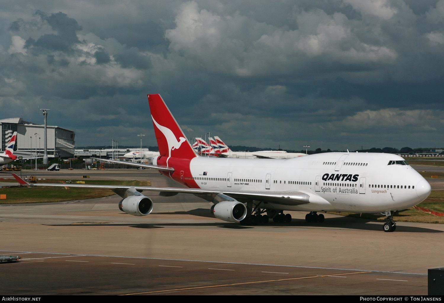 Aircraft Photo of VH-OJR | Boeing 747-438 | Qantas | AirHistory.net #594730