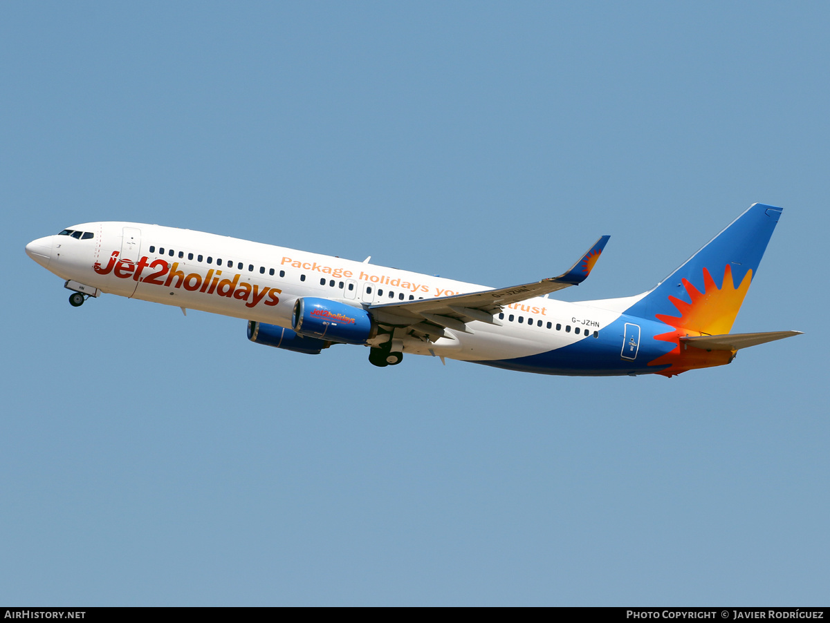 Aircraft Photo of G-JZHN | Boeing 737-8MG | Jet2 Holidays | AirHistory.net #594744