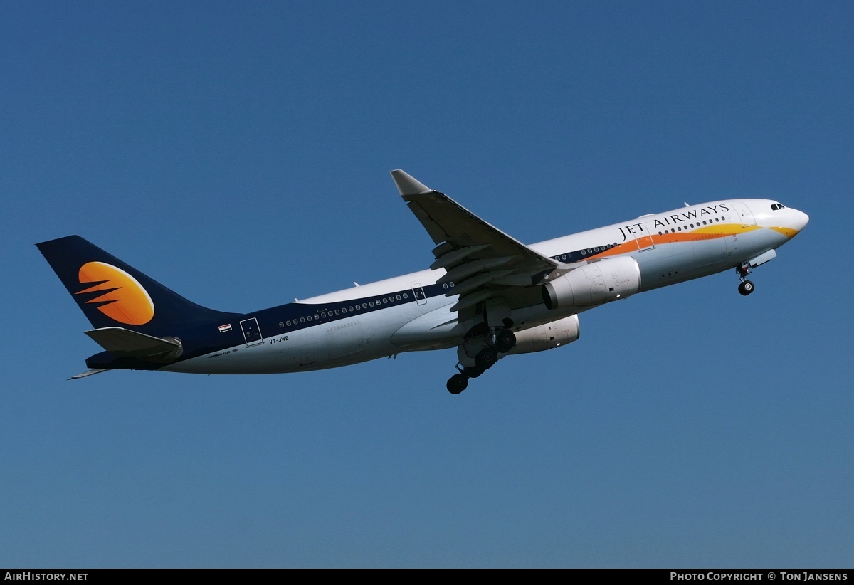 Aircraft Photo of VT-JWE | Airbus A330-243 | Jet Airways | AirHistory.net #594759