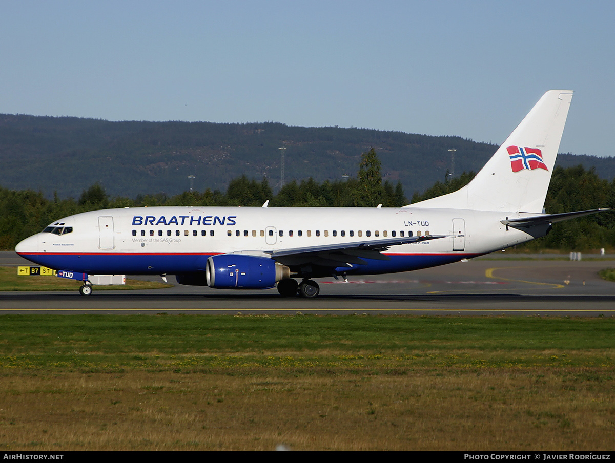 Aircraft Photo of LN-TUD | Boeing 737-705 | Braathens | AirHistory.net #594796