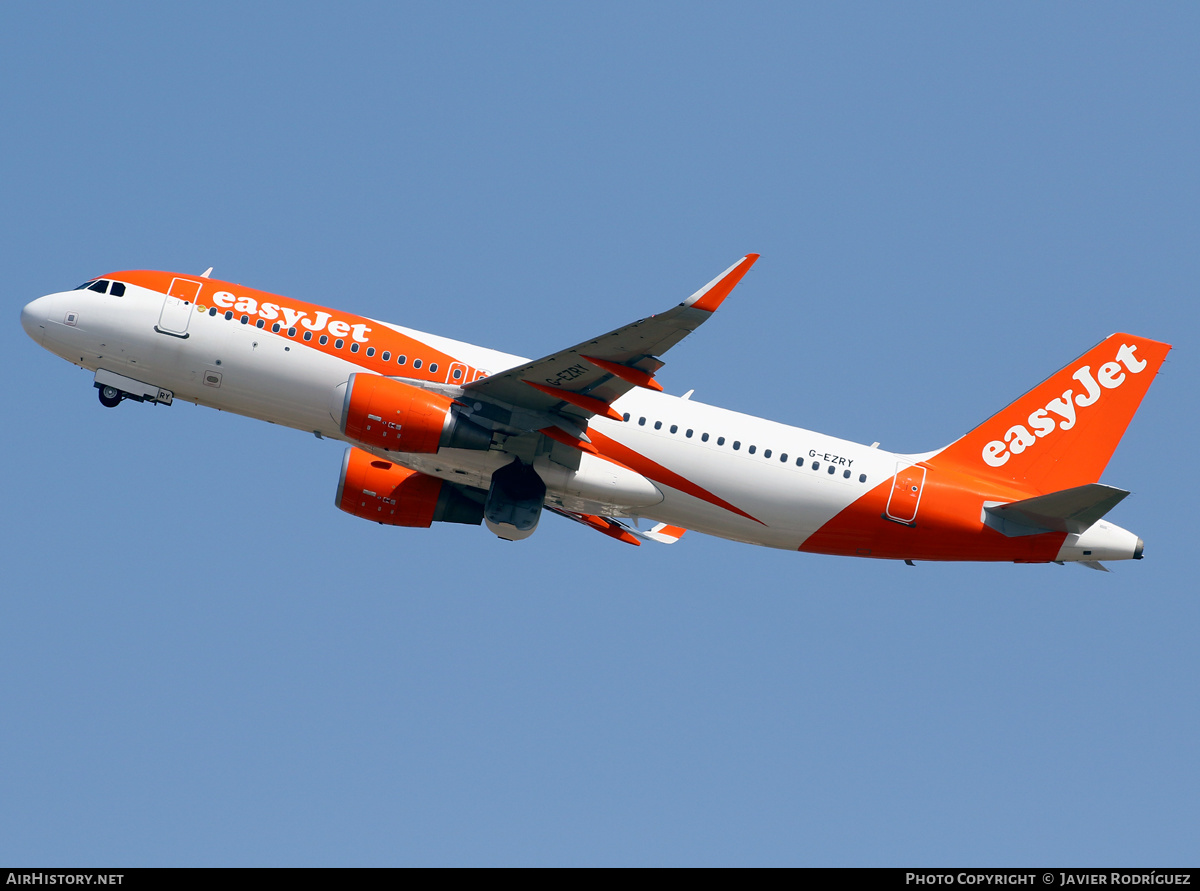 Aircraft Photo of G-EZRY | Airbus A320-214 | EasyJet | AirHistory.net #594803