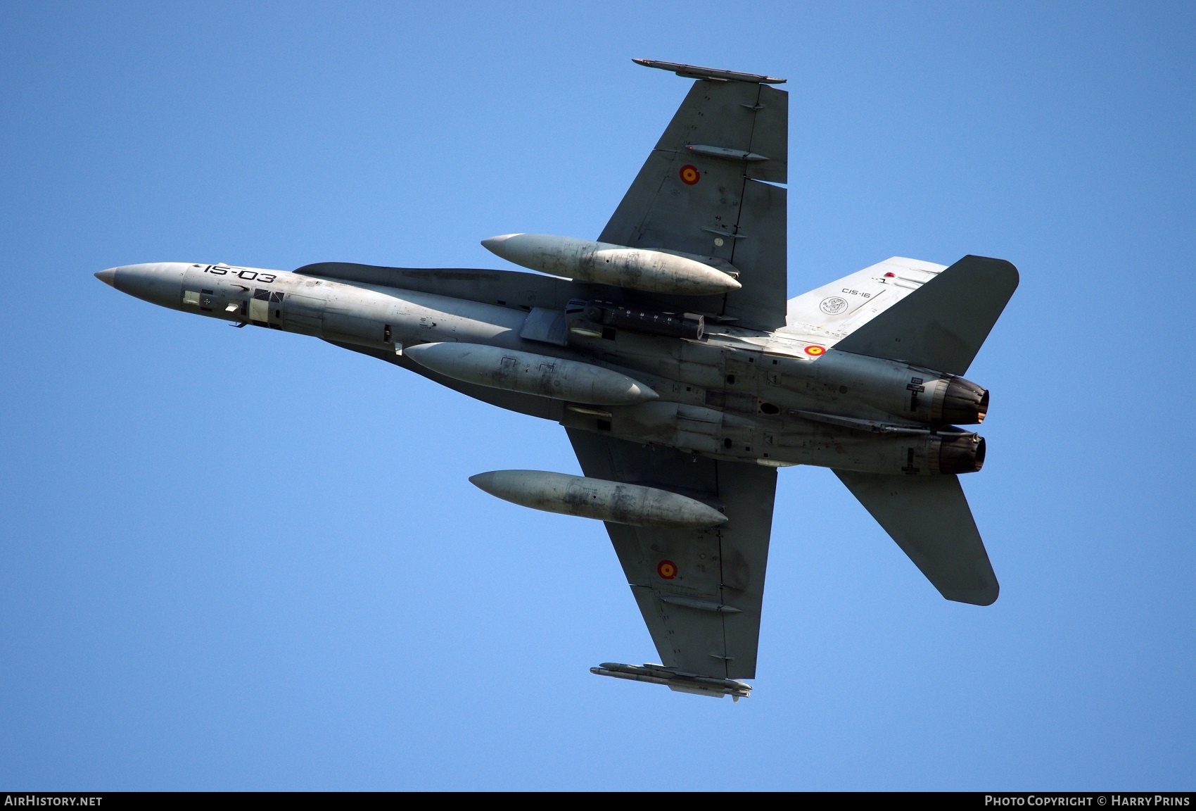 Aircraft Photo of C15-16 | McDonnell Douglas EF-18M Hornet | Spain - Air Force | AirHistory.net #594828