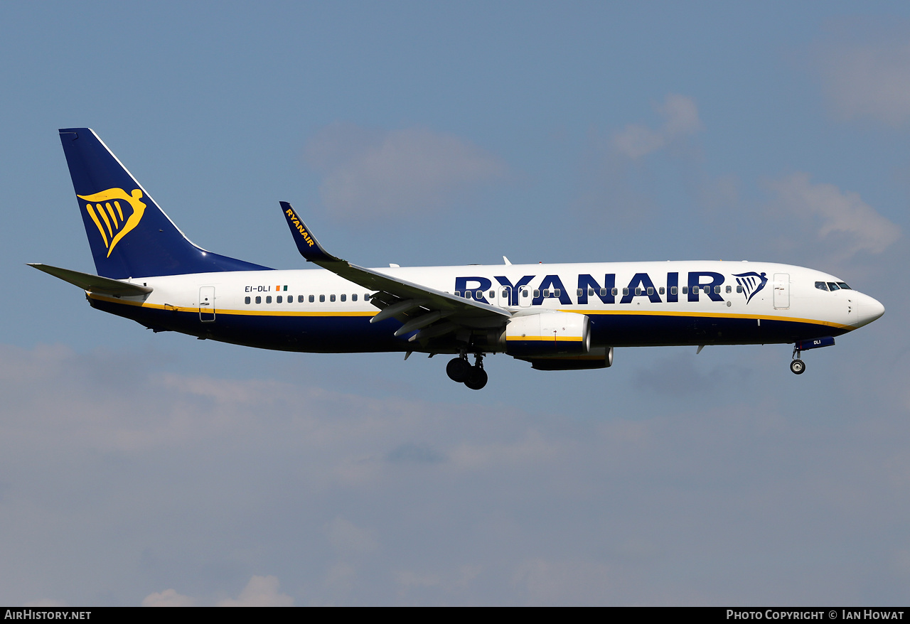 Aircraft Photo of EI-DLI | Boeing 737-8AS | Ryanair | AirHistory.net #594923