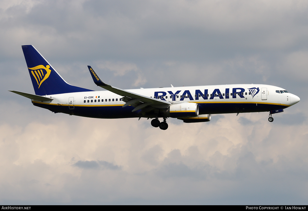 Aircraft Photo of EI-EBK | Boeing 737-8AS | Ryanair | AirHistory.net #594930