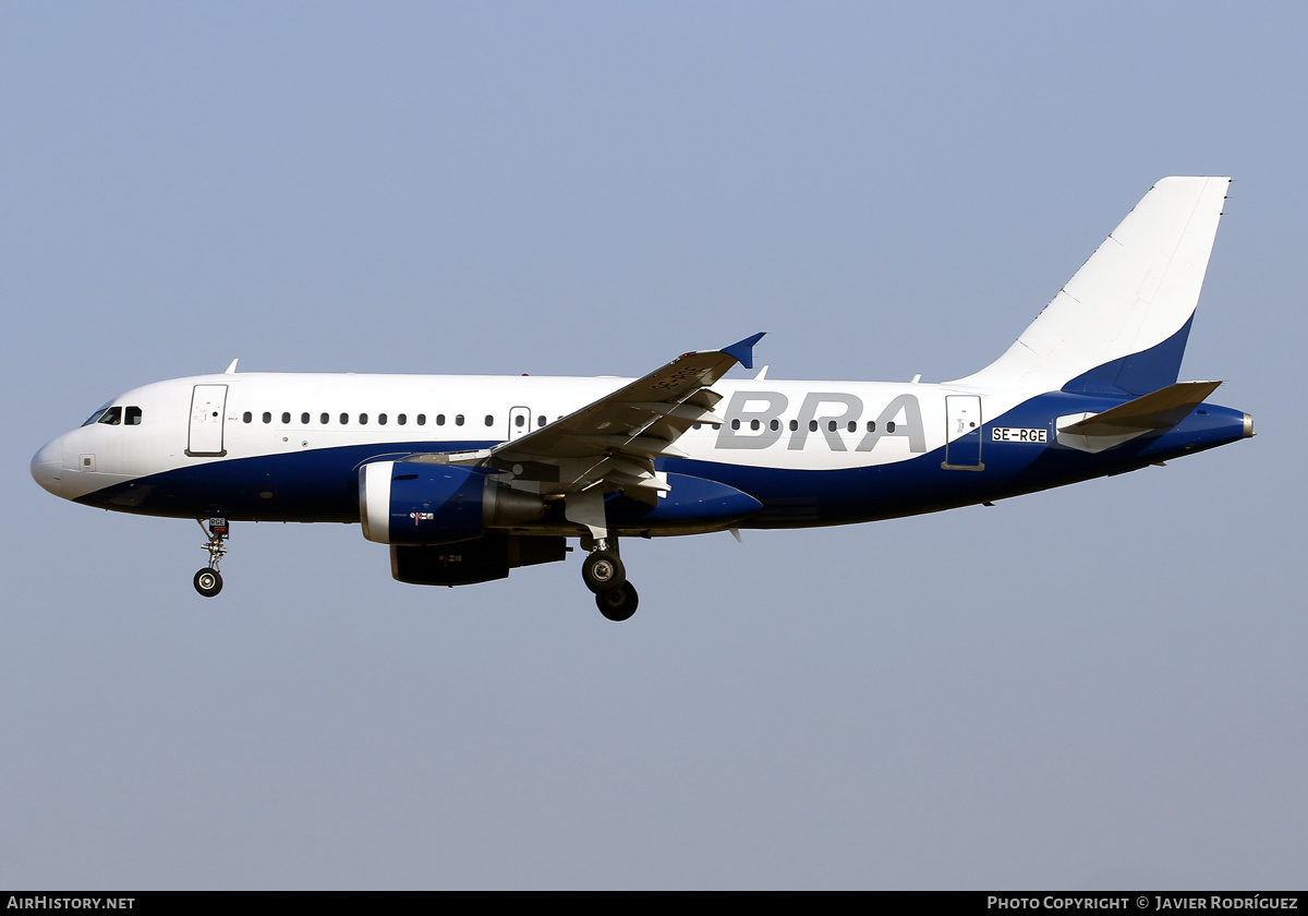 Aircraft Photo of SE-RGE | Airbus A319-112 | BRA - Braathens Regional Airlines | AirHistory.net #594948