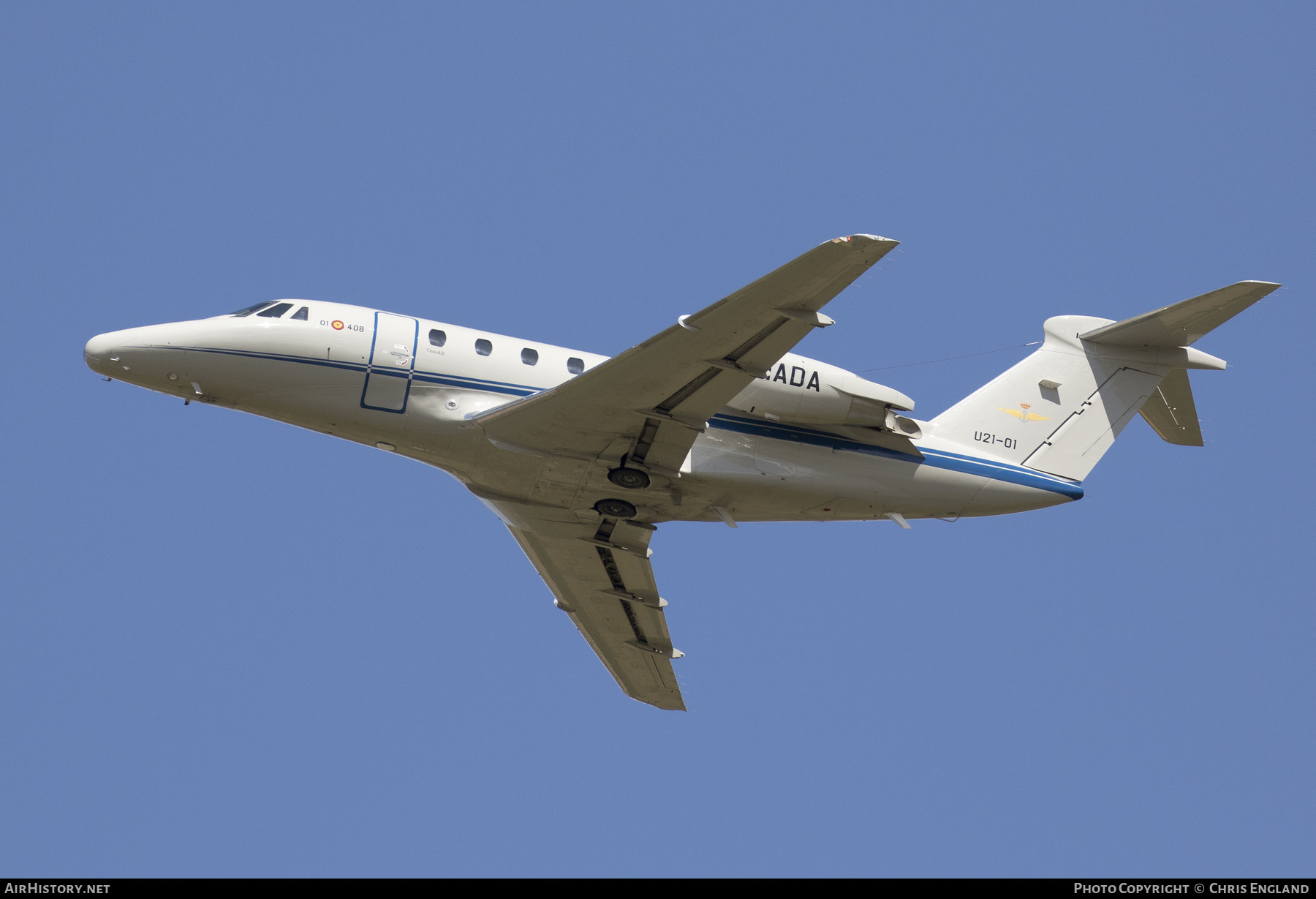 Aircraft Photo of U.21-01 | Cessna 650 Citation VII | Spain - Navy | AirHistory.net #594951