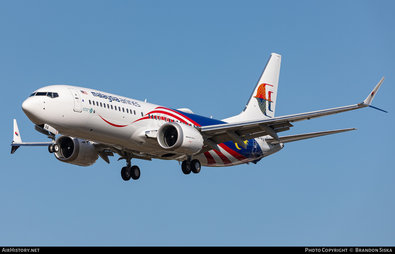 Aircraft Photo of 9M-MVA | Boeing 737-8 Max 8 | Malaysia Airlines | AirHistory.net #594960