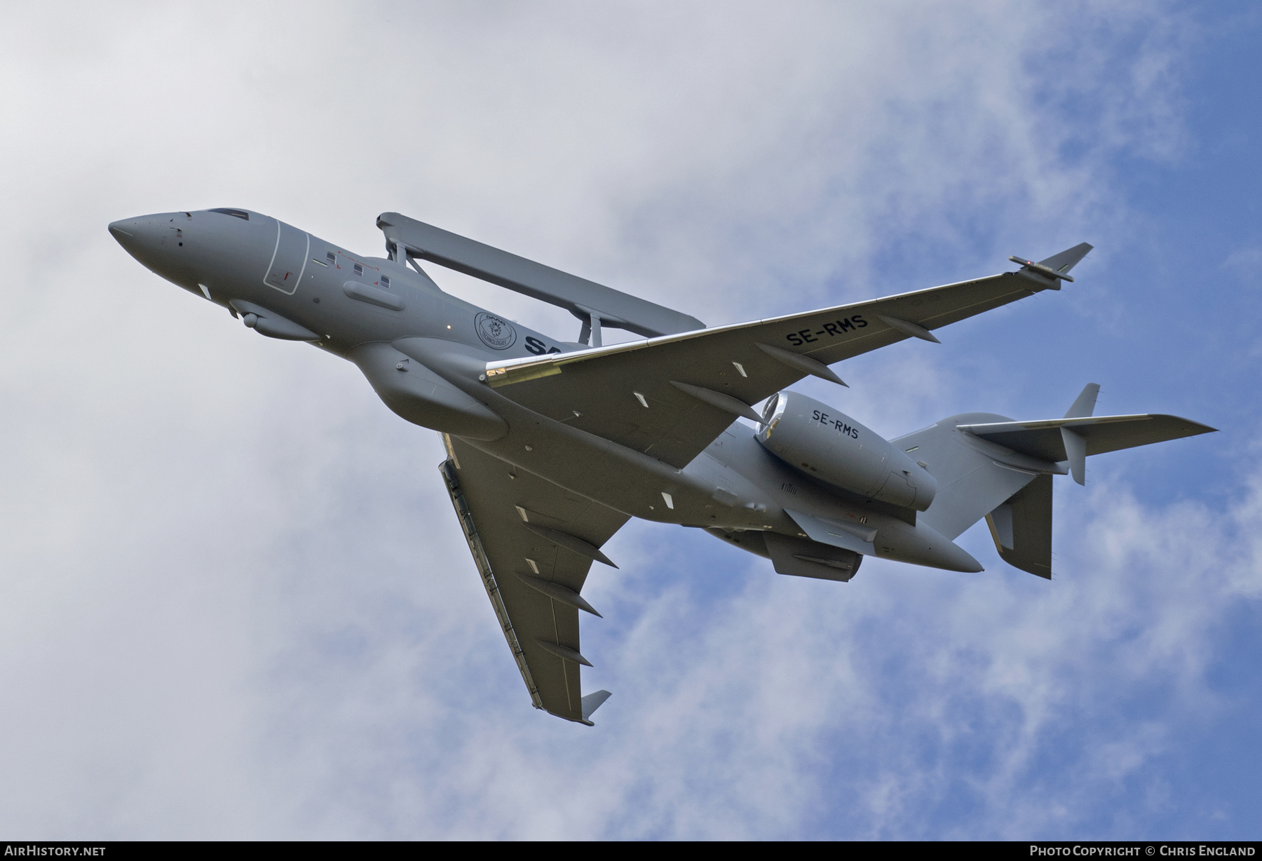 Aircraft Photo of SE-RMS | Bombardier Global 6500 (BD-700-1A10) Global Eye AEW&C | Saab | AirHistory.net #594967