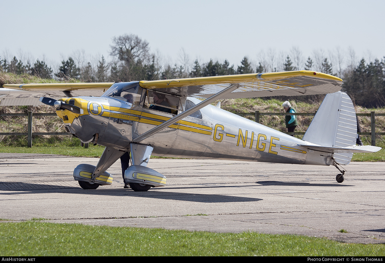 Aircraft Photo of G-NIGE | Luscombe 8E Silvaire Deluxe | AirHistory.net #594990