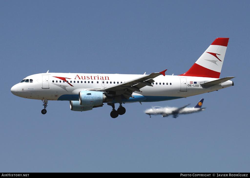 Aircraft Photo of OE-LDD | Airbus A319-112 | Austrian Airlines | AirHistory.net #594996