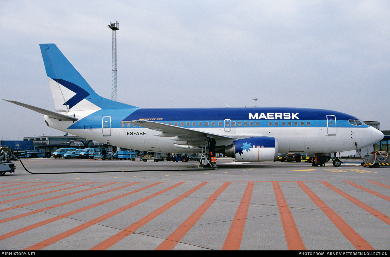 Aircraft Photo of ES-ABE | Boeing 737-5L9 | Maersk Air | AirHistory.net #595006