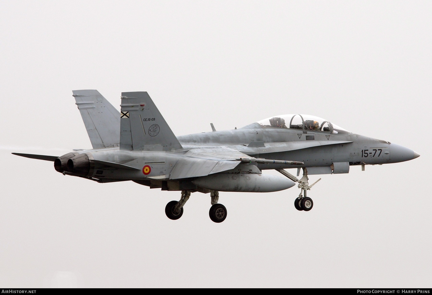 Aircraft Photo of CE.15-09 | McDonnell Douglas EF-18BM Hornet | Spain - Air Force | AirHistory.net #595018