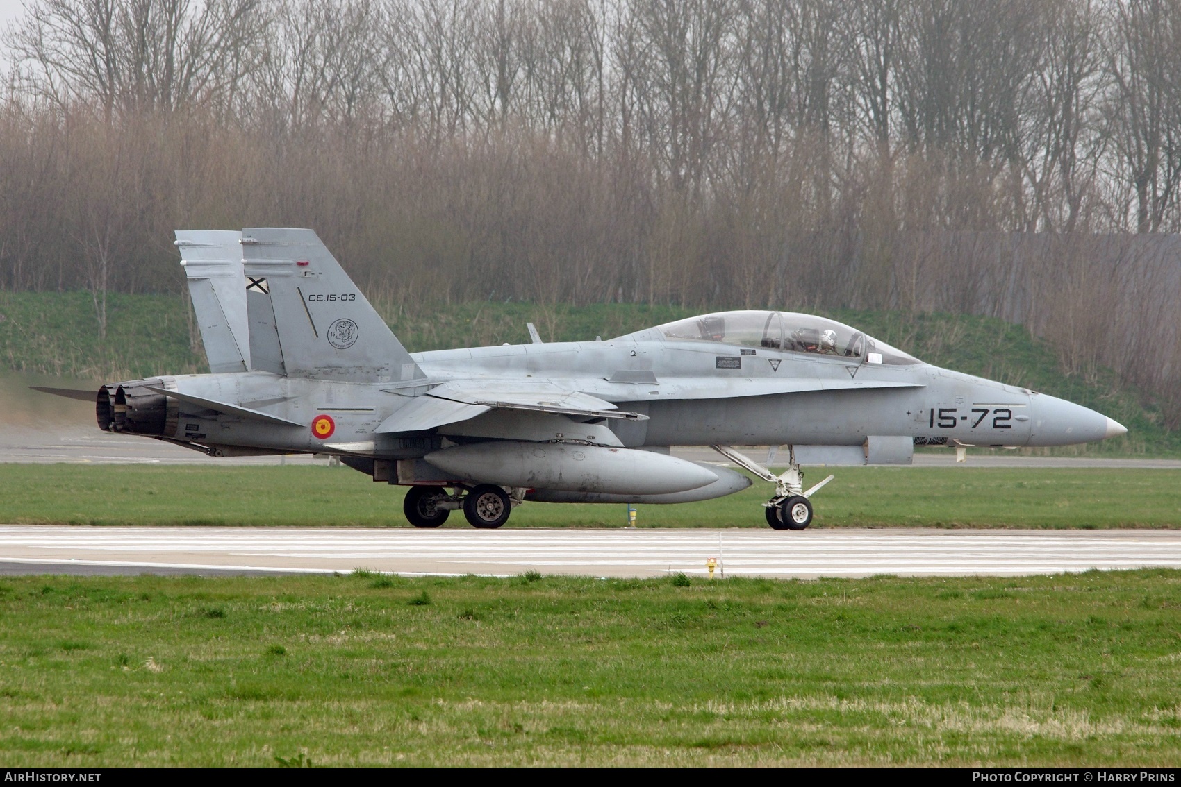 Aircraft Photo of CE15-03 | McDonnell Douglas EF-18B Hornet | Spain - Air Force | AirHistory.net #595021