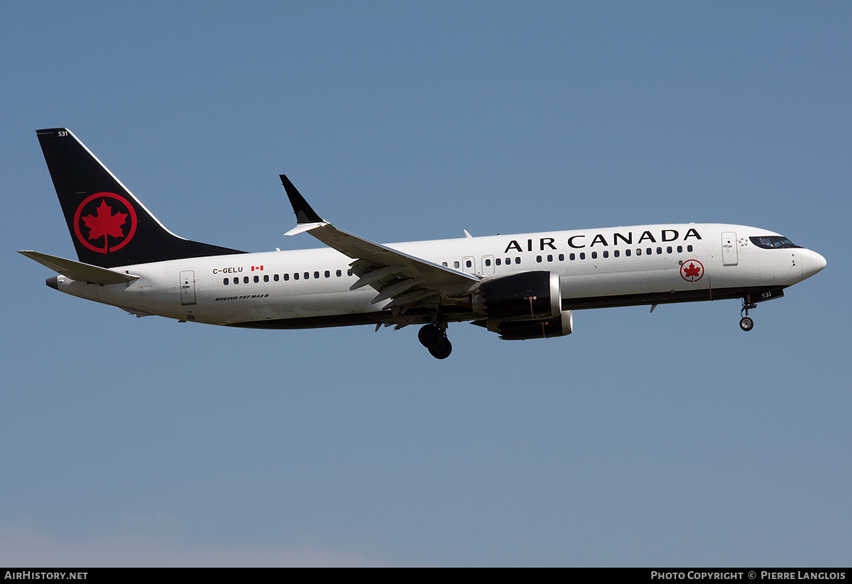 Aircraft Photo of C-GELU | Boeing 737-8 Max 8 | Air Canada | AirHistory.net #595199