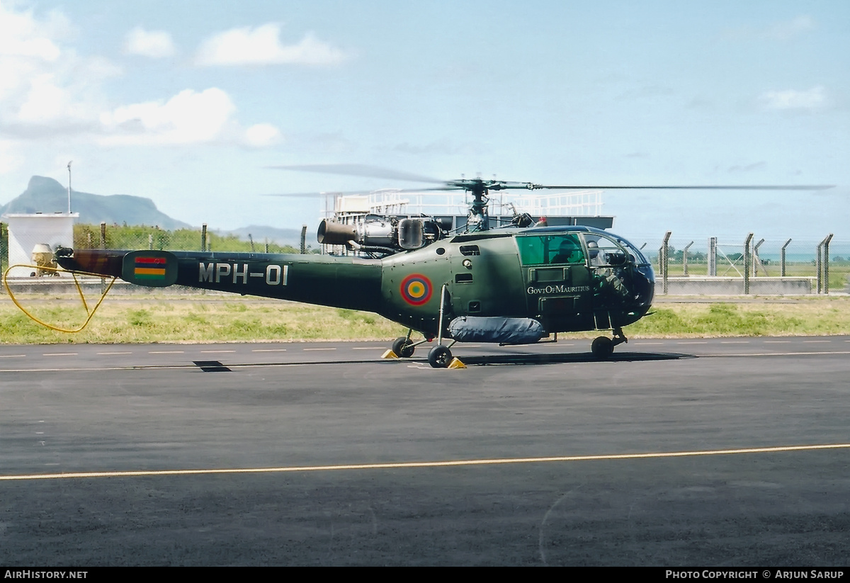 Aircraft Photo of MPH-01 | Hindustan SA-316B Chetak | Mauritius - Police | AirHistory.net #595214