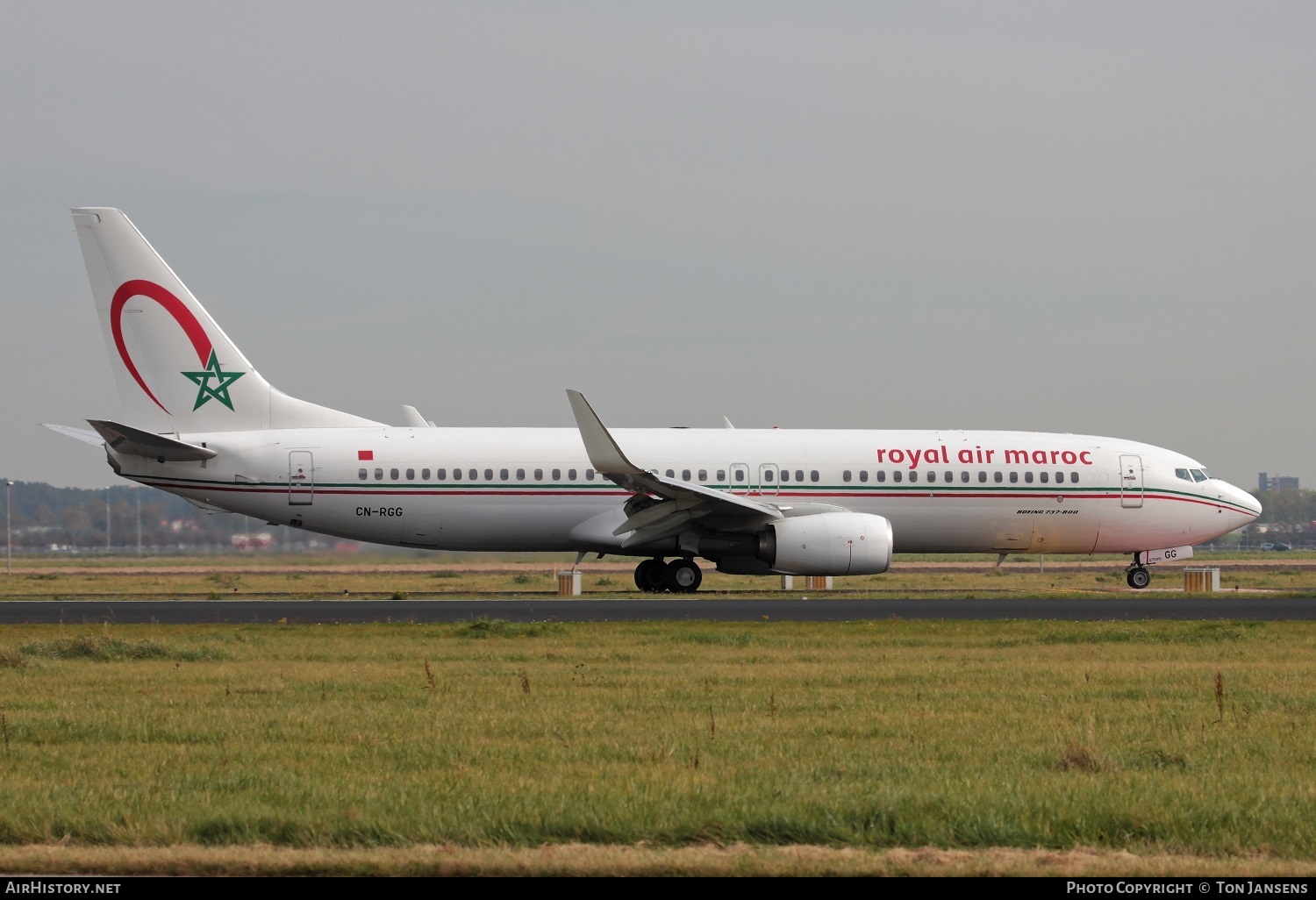 Aircraft Photo of CN-RGG | Boeing 737-86N | Royal Air Maroc - RAM | AirHistory.net #595230