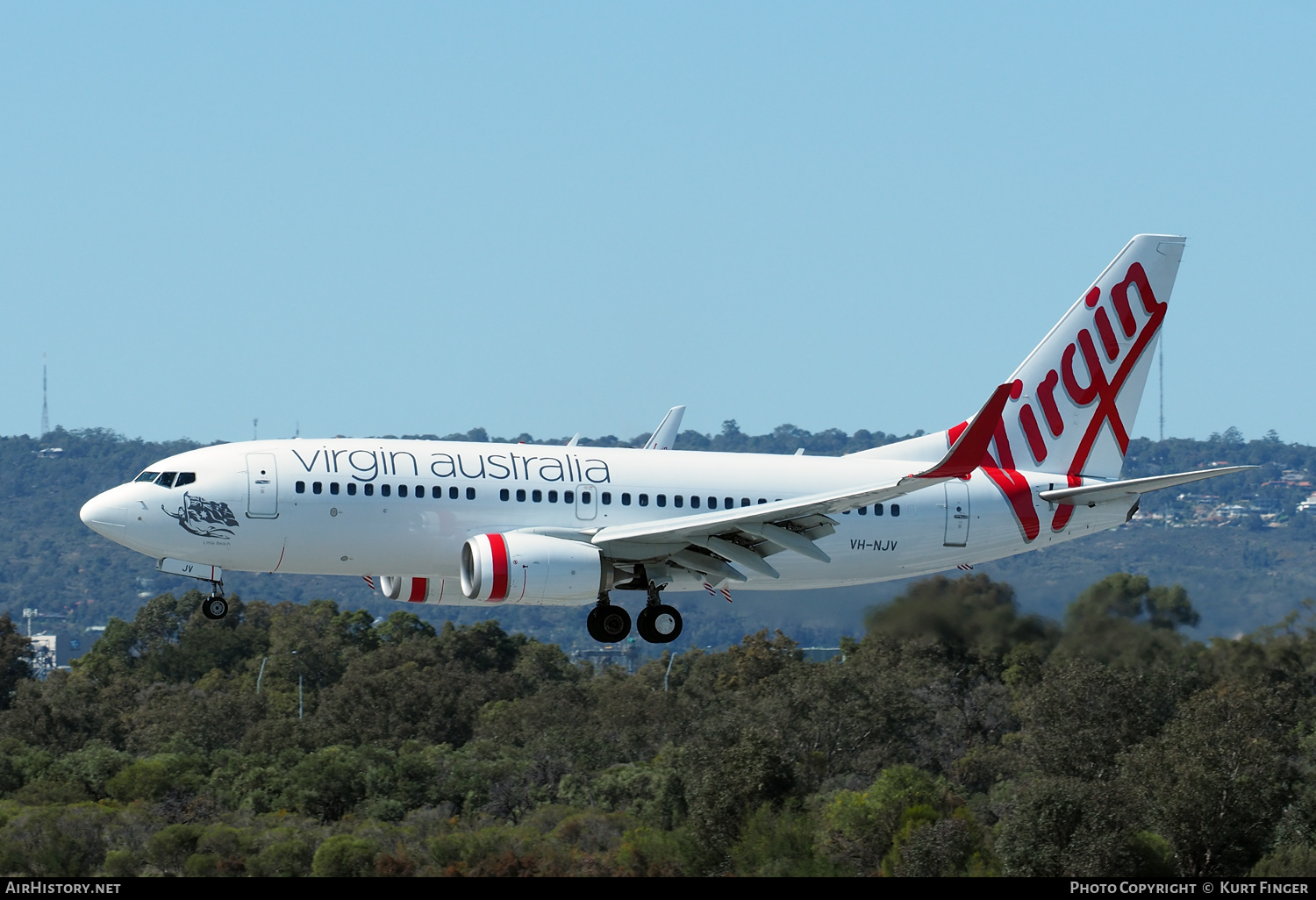 Aircraft Photo of VH-NJV | Boeing 737-7K2 | Virgin Australia Airlines | AirHistory.net #595279