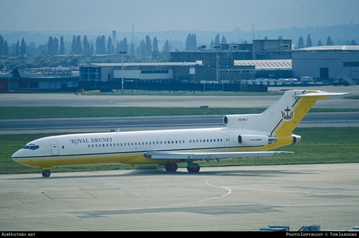 Aircraft Photo of V8-BG1 | Boeing 727-2U5/Adv | Royal Brunei Airlines | AirHistory.net #595340