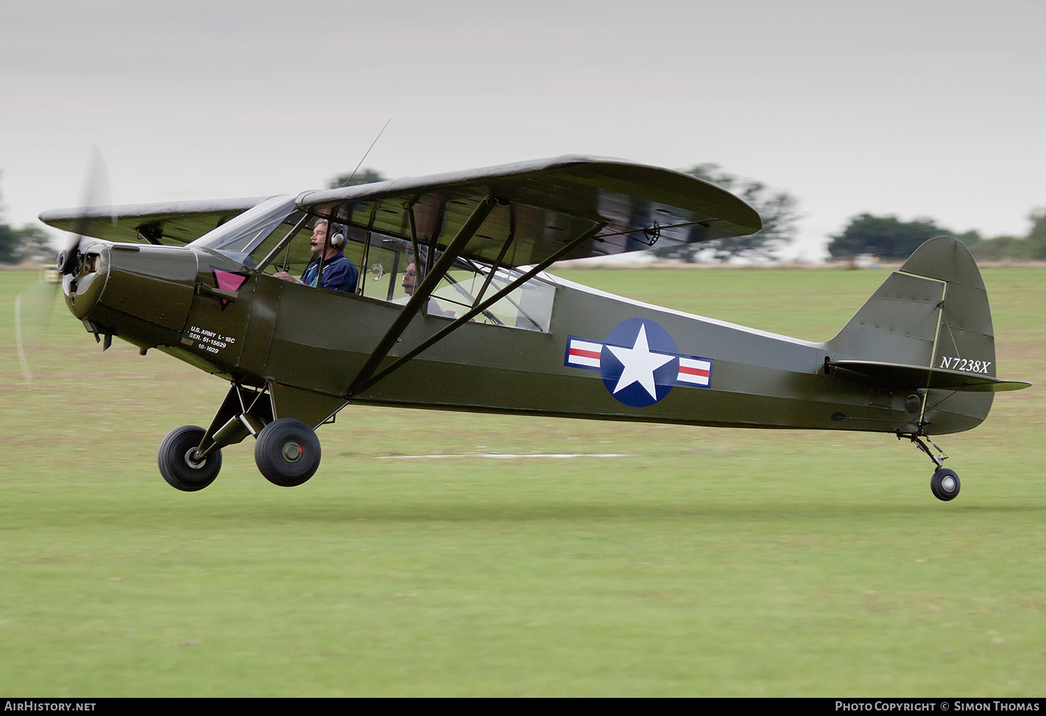 Aircraft Photo of N7238X | Piper L-18C Super Cub | USA - Army | AirHistory.net #595368