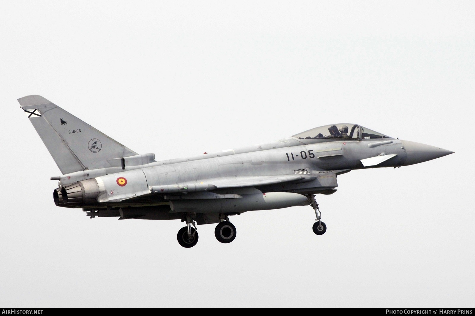Aircraft Photo of C16-25 | Eurofighter EF-2000 Typhoon S | Spain - Air Force | AirHistory.net #595549