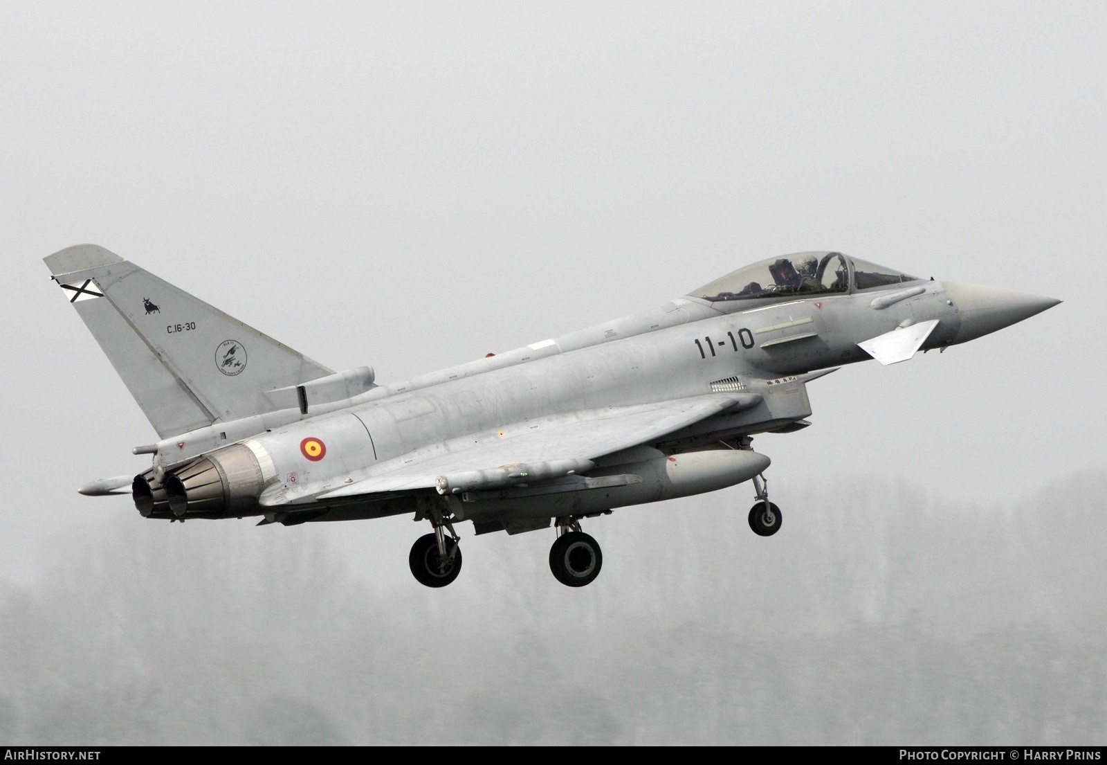 Aircraft Photo of C16-30 | Eurofighter EF-2000 Typhoon S | Spain - Air Force | AirHistory.net #595563