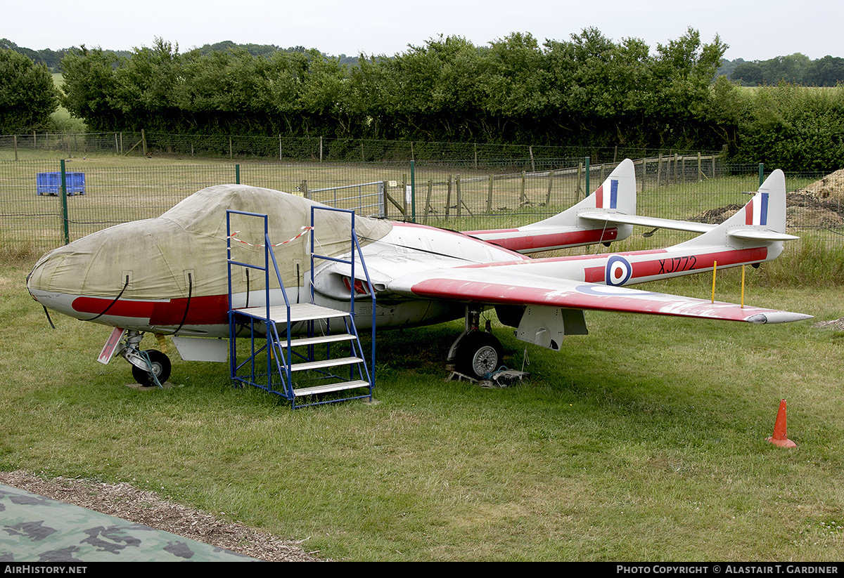 Aircraft Photo of XJ772 | De Havilland D.H. 115 Vampire T11 | UK - Air Force | AirHistory.net #595566