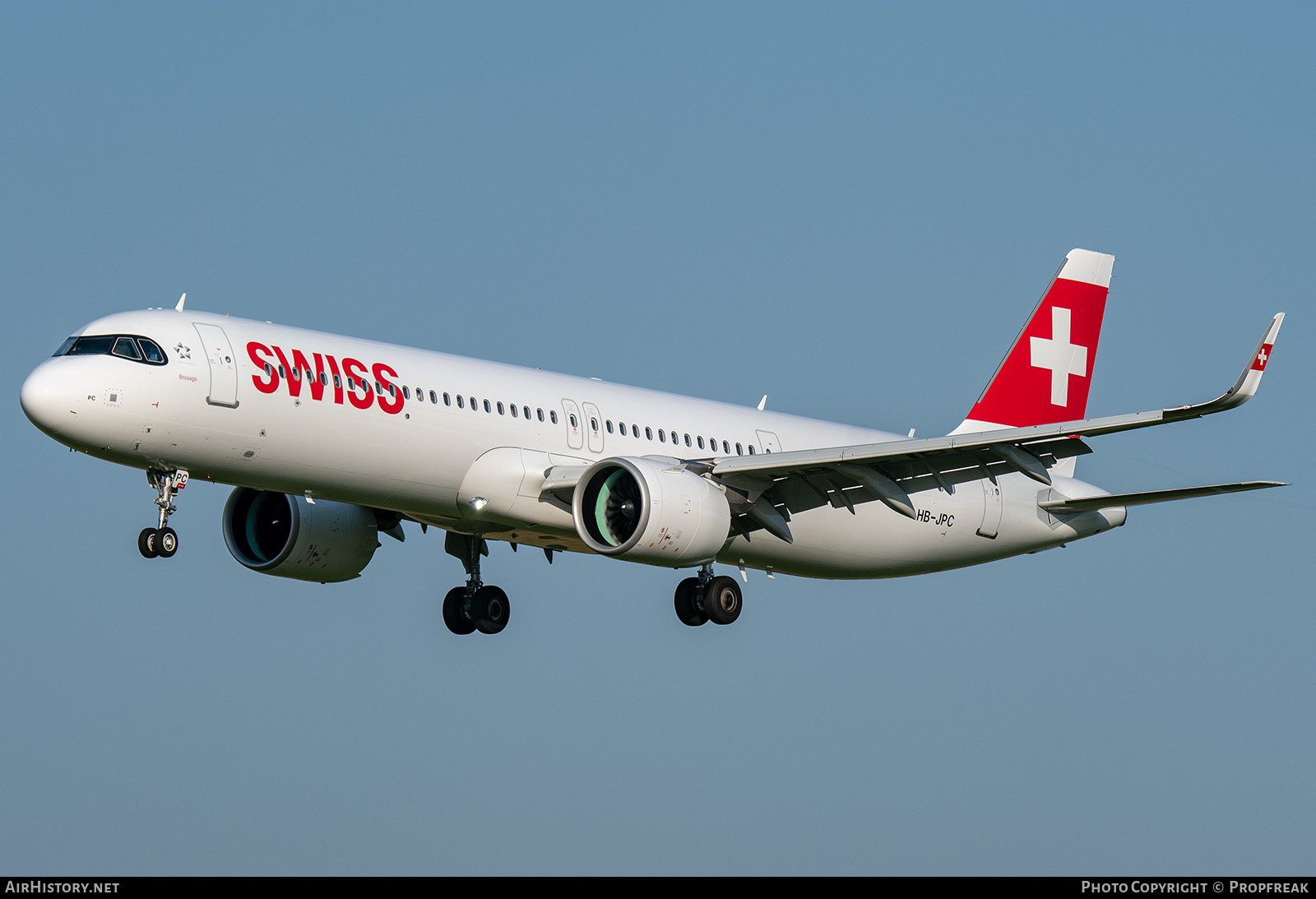 Aircraft Photo of HB-JPC | Airbus A321-271NX | Swiss International Air Lines | AirHistory.net #595583